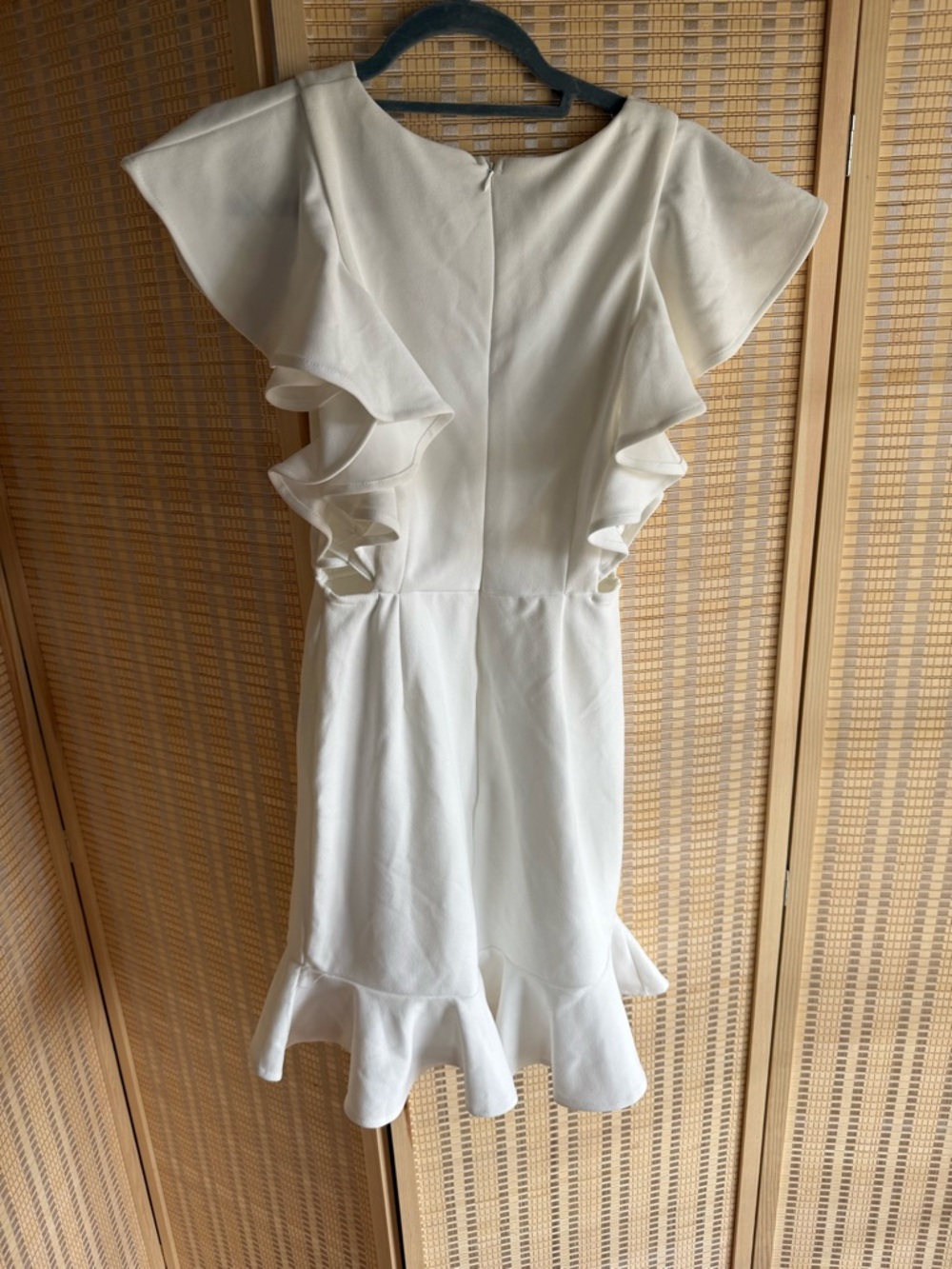 Hello Molly White Ruffle Mini Dress - Picture 2 of 4